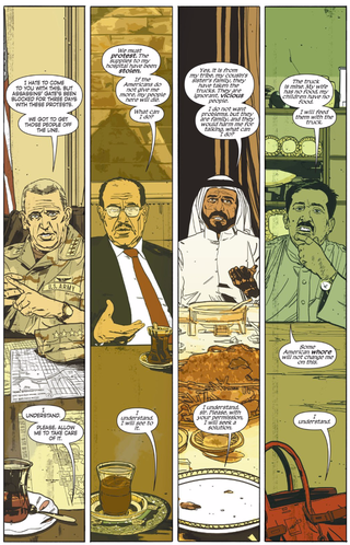 Illustration for article titled The Fall of Baghdad Makes for a Great Setting for a Crime Comic